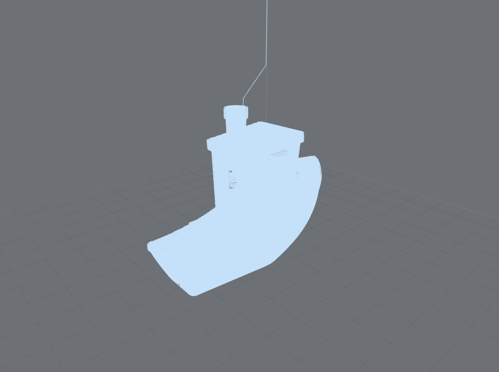 3DBenchy isometric, perspective