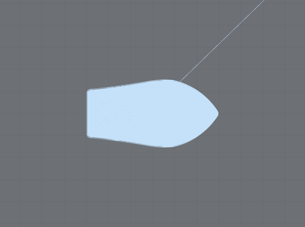 3DBenchy from the top, orthographic