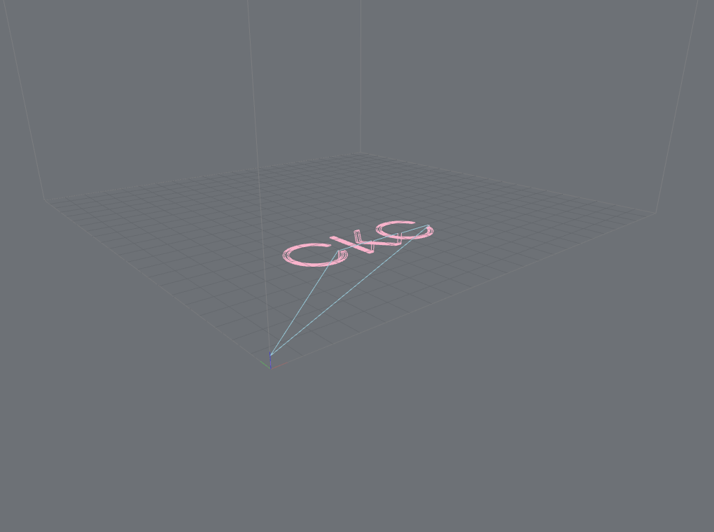 An Easel CNC carve colored by move kind, cut moves pink and rapid moves blue