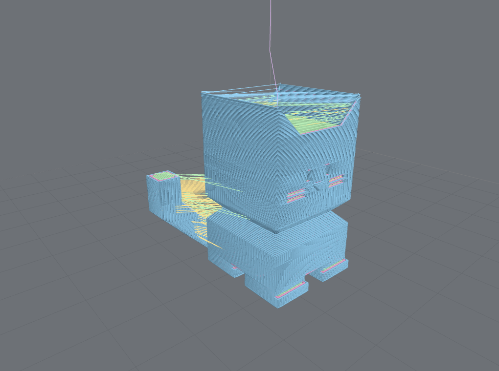 The calicat as lit 3D tubes